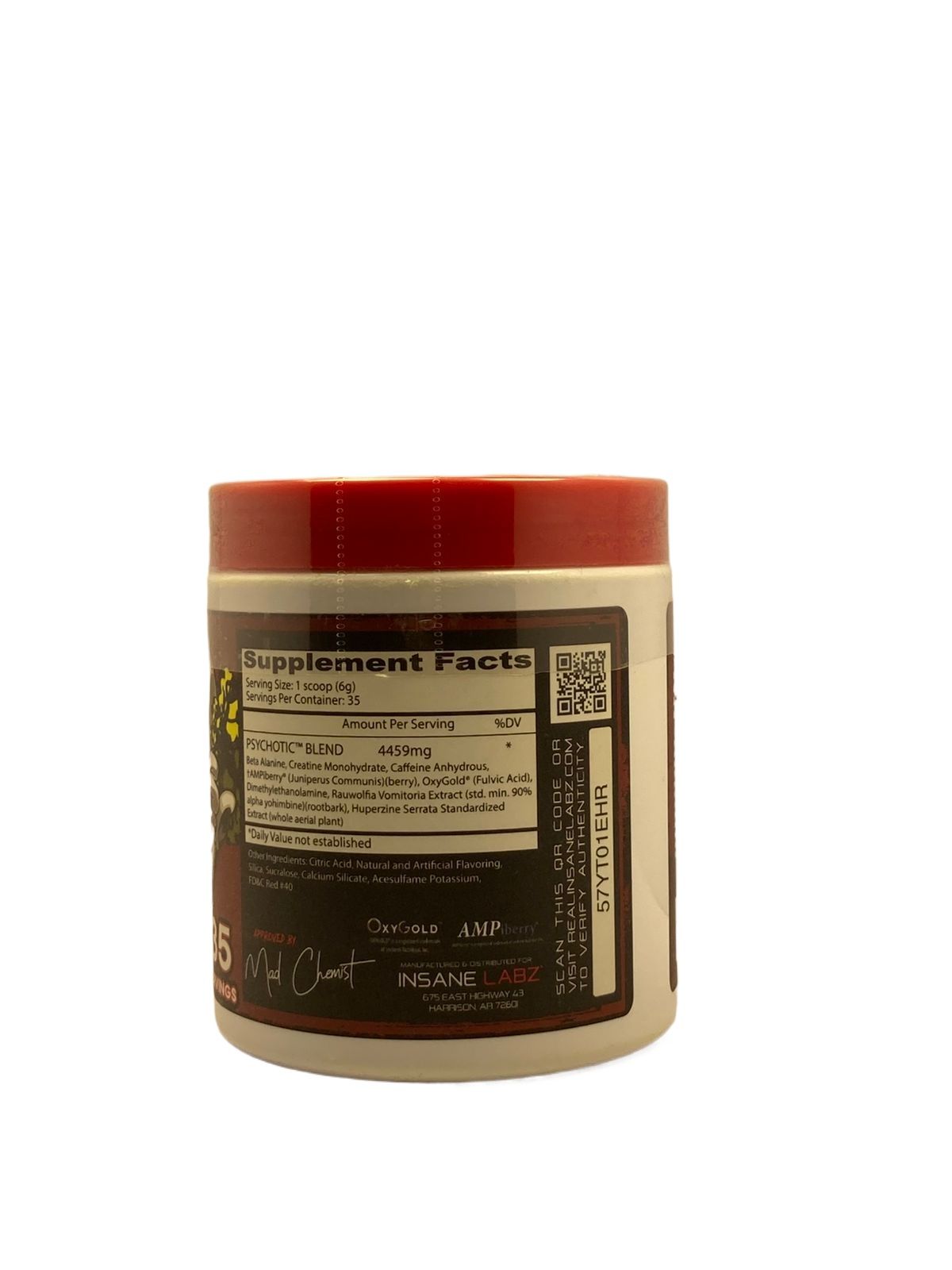 Psychotic pre workout by Insane Labz