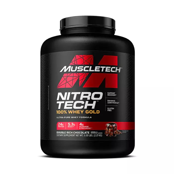 NitroTech 100% Whey Gold 5lb By MuscleTech